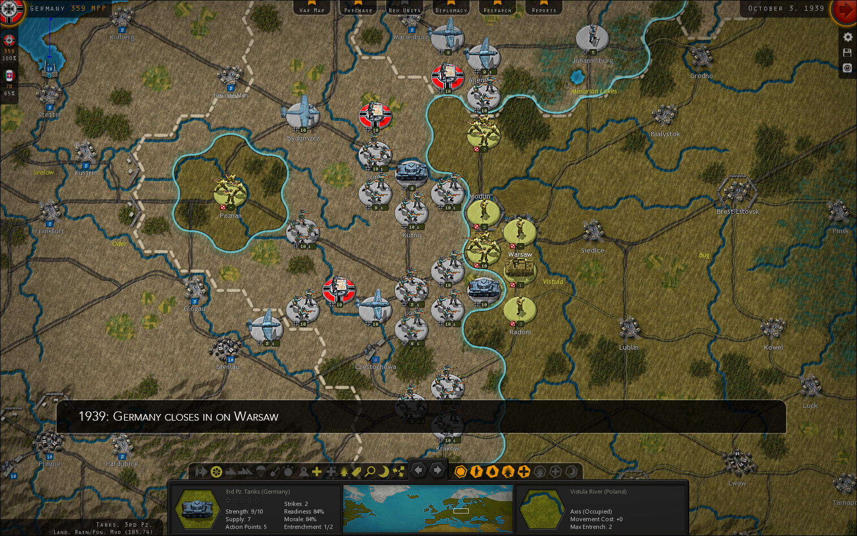 Скриншот из игры Strategic Command WWII: War in Europe - 55