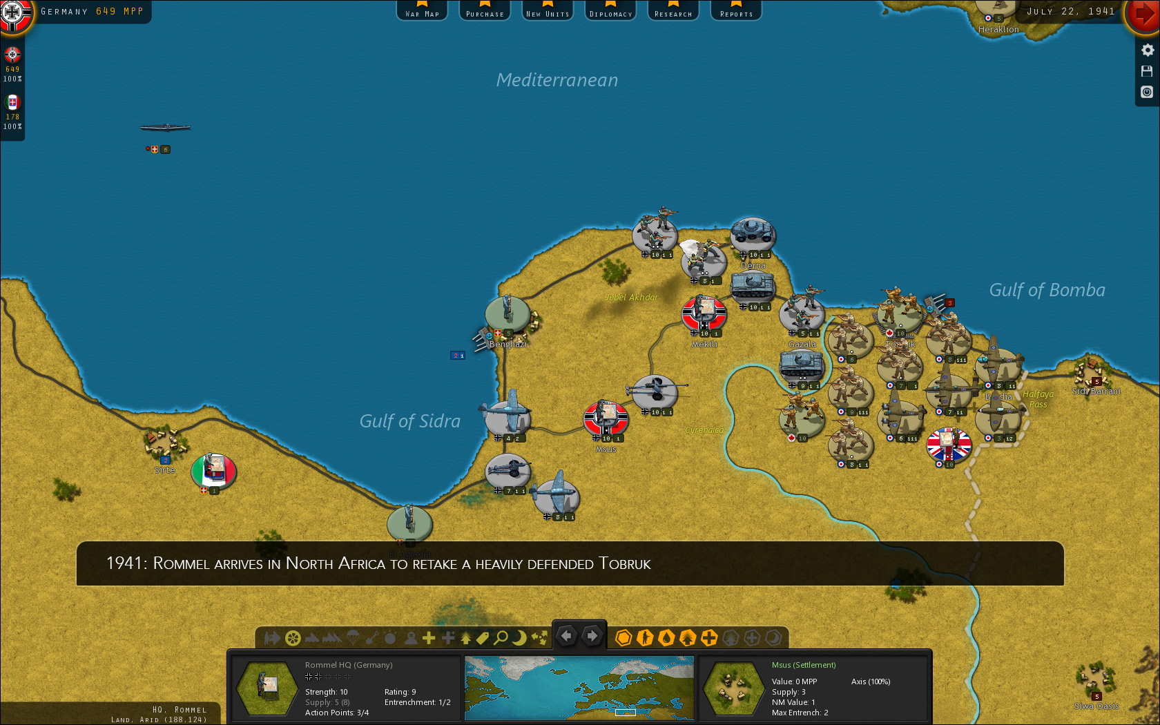 Скриншот из игры Strategic Command WWII: War in Europe - 41