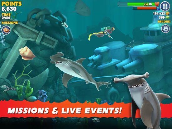 Скриншот из игры Hungry Shark Evolution - 50