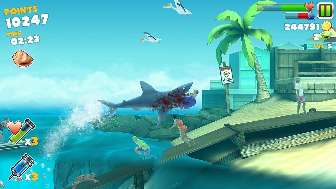 Скриншот из игры Hungry Shark Evolution - 1