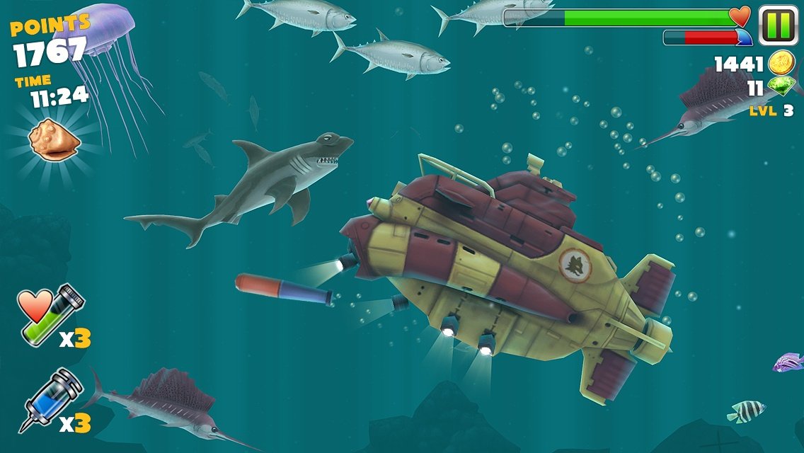 Скриншот из игры Hungry Shark Evolution - 3