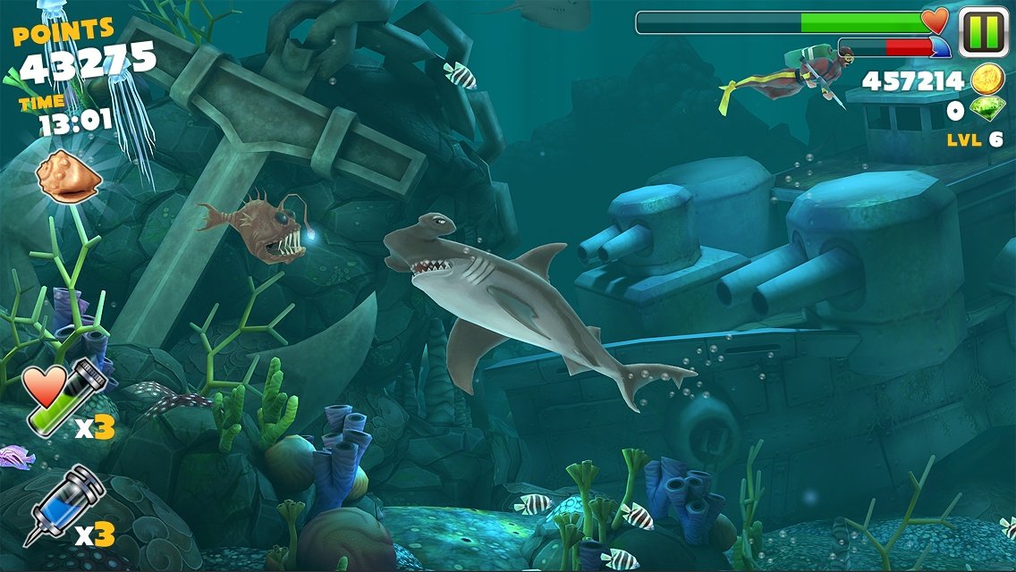 Скриншот из игры Hungry Shark Evolution - 6