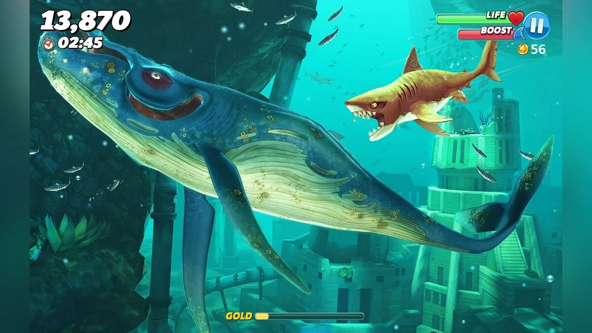 Скриншот из игры Hungry Shark World - 35
