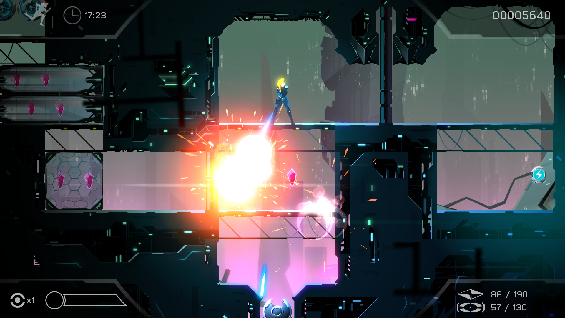 Скриншот из игры Velocity 2X - 23