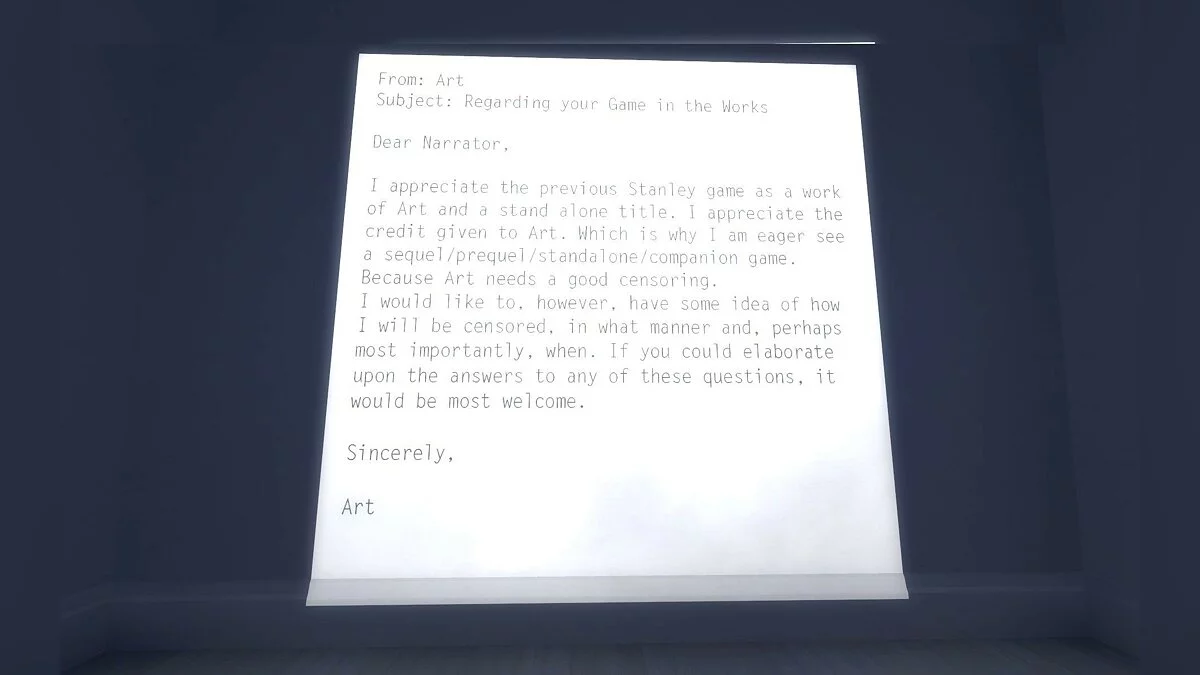 Скриншот из игры The Stanley Parable - 8