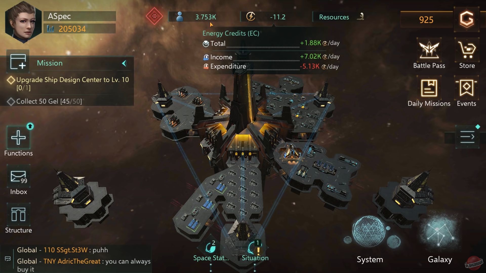 Скриншот из игры Stellaris: Galaxy Command - 2