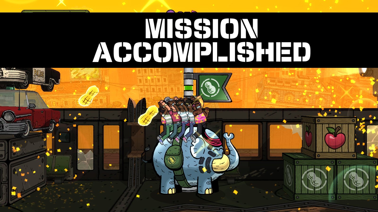 Скриншот из игры TEMBO THE BADASS ELEPHANT - 1