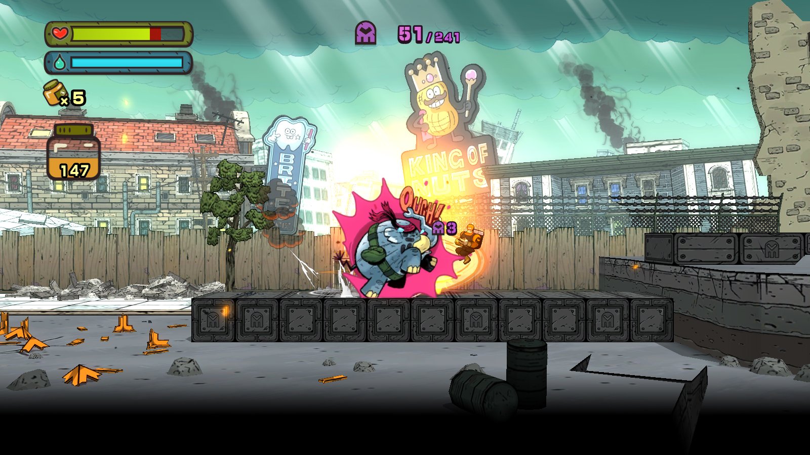 Скриншот из игры TEMBO THE BADASS ELEPHANT - 6