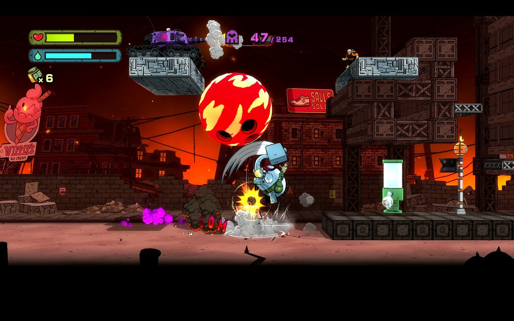 Скриншот из игры TEMBO THE BADASS ELEPHANT - 46