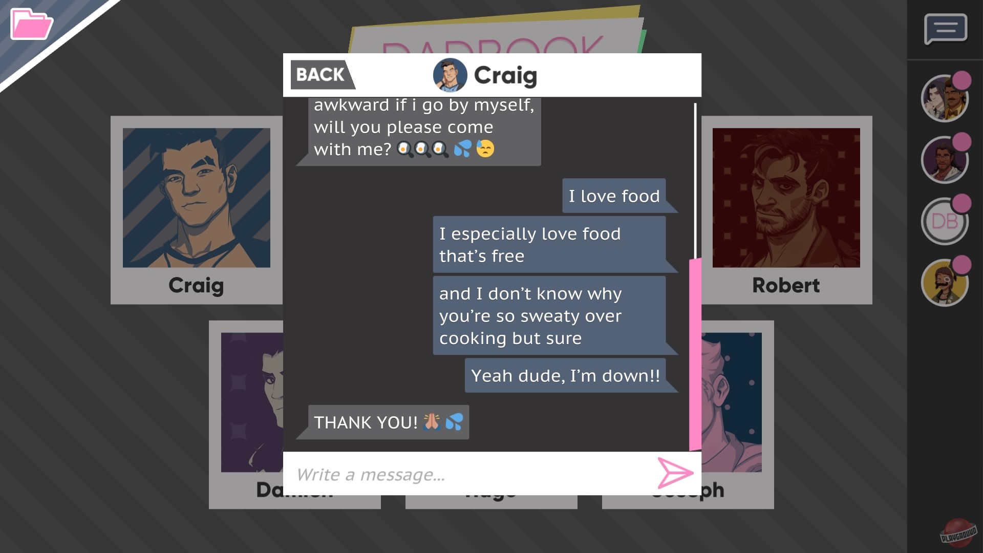 Скриншот из игры Dream Daddy: A Dad Dating Simulator - 10