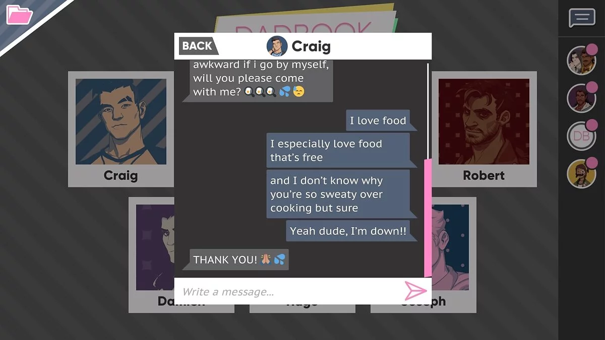 Скриншот из игры Dream Daddy: A Dad Dating Simulator - 20