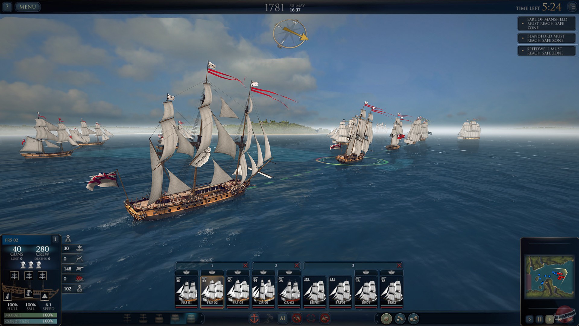 Скриншот из игры Ultimate Admiral: Age of Sail - 36