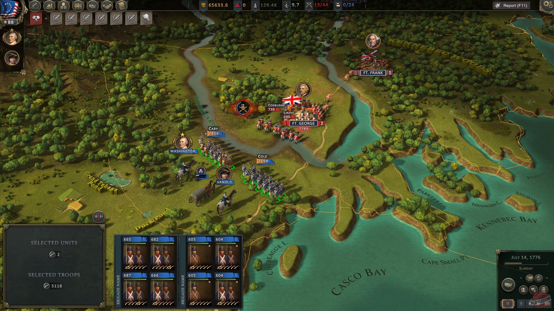 Скриншот из игры Ultimate General: American Revolution - 4