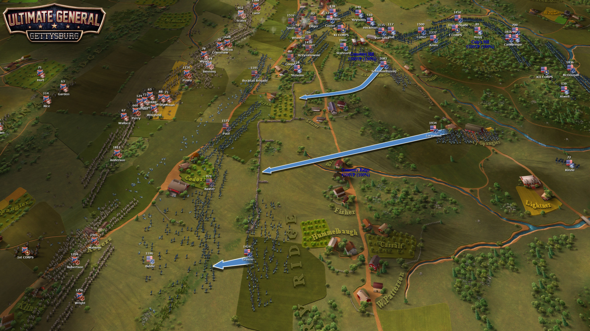 Скриншот из игры Ultimate General: Gettysburg - 58