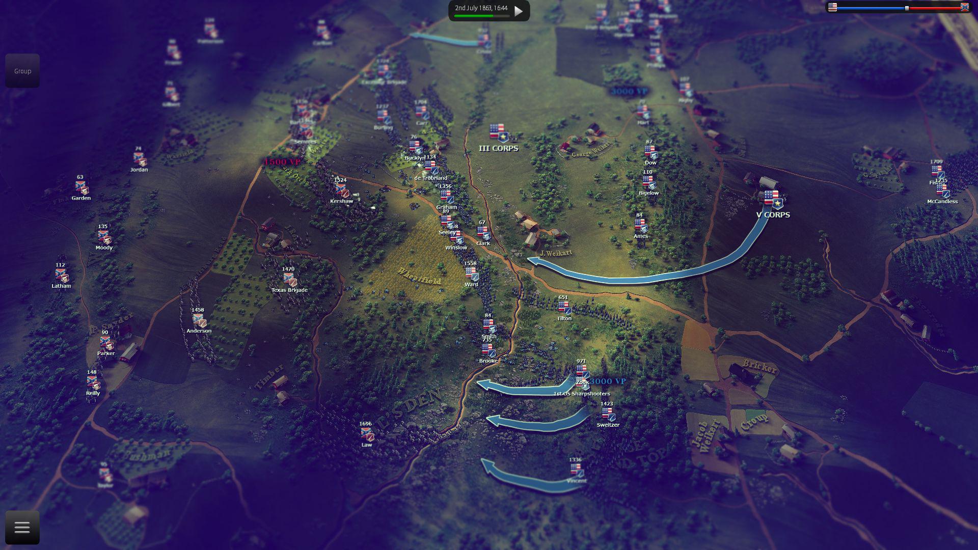 Скриншот из игры Ultimate General: Gettysburg - 82