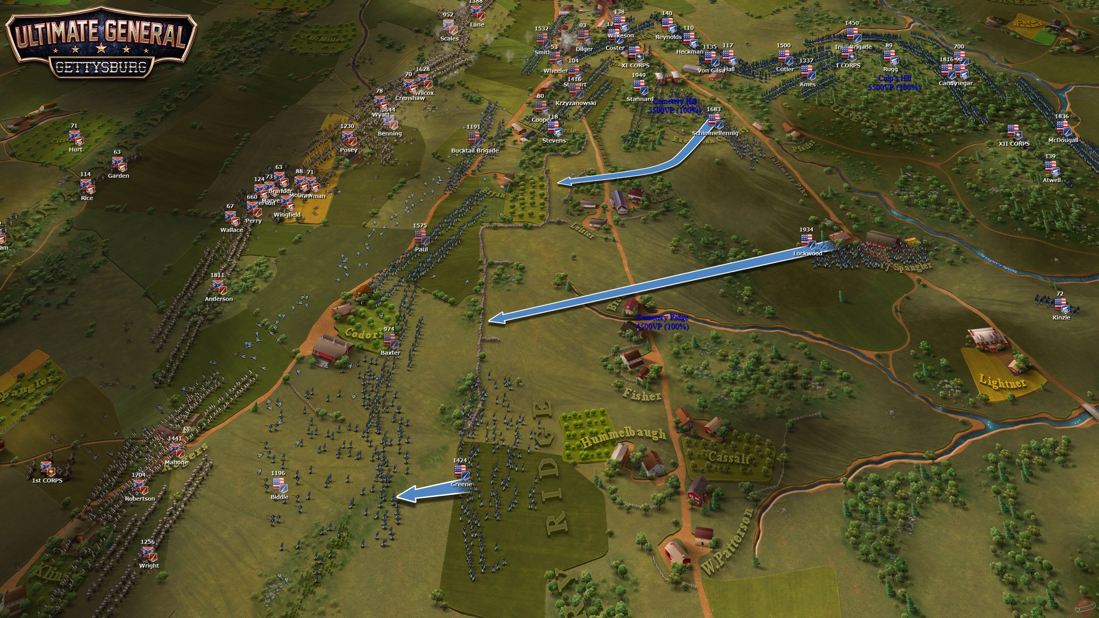 Скриншот из игры Ultimate General: Gettysburg - 60