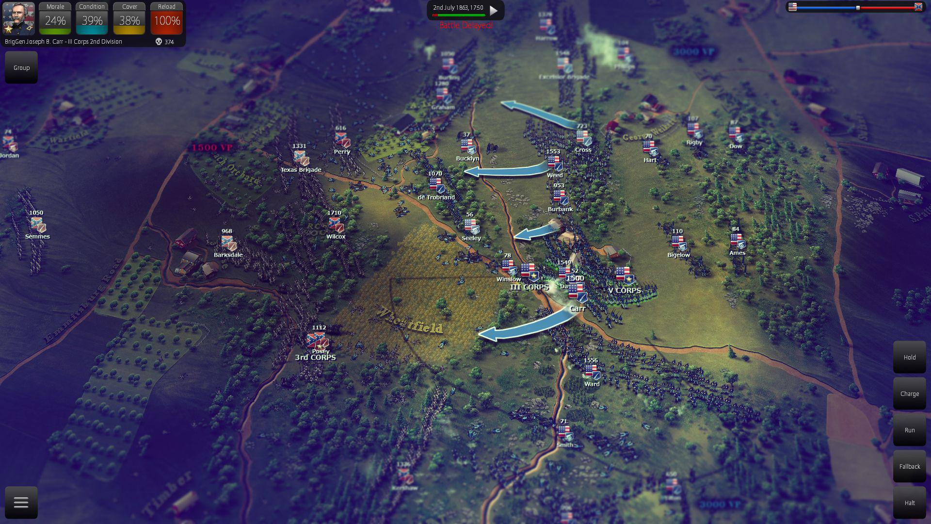Скриншот из игры Ultimate General: Gettysburg - 88