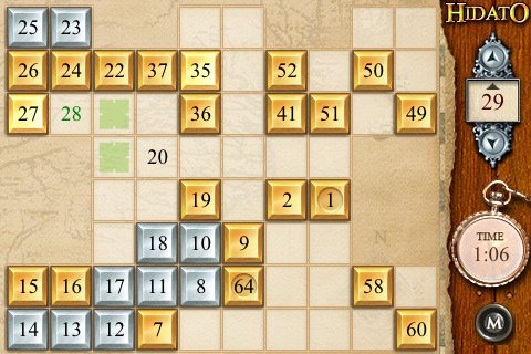 Скриншот из игры Hidato: Puzzle Pack 1 - 1