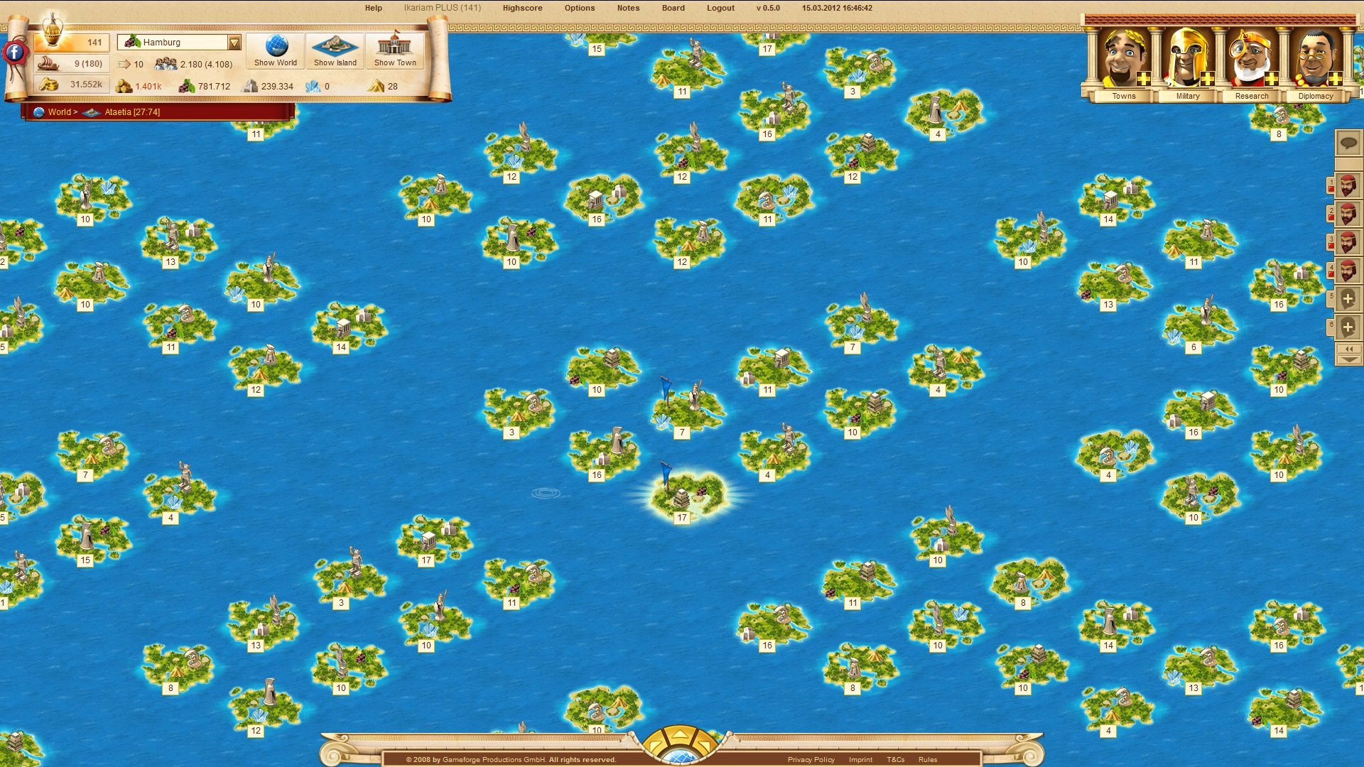 Скриншот из игры Ikariam - 2