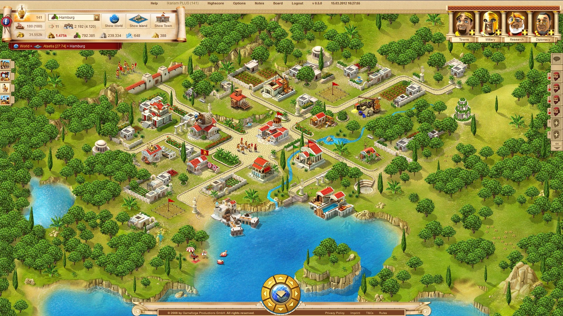 Скриншот из игры Ikariam - 1