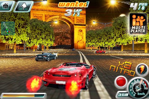 Скриншот из игры Asphalt 4: Elite Racing - 1