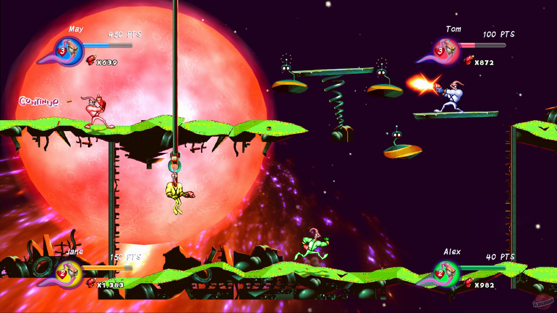 Скриншот из игры Earthworm Jim - 2
