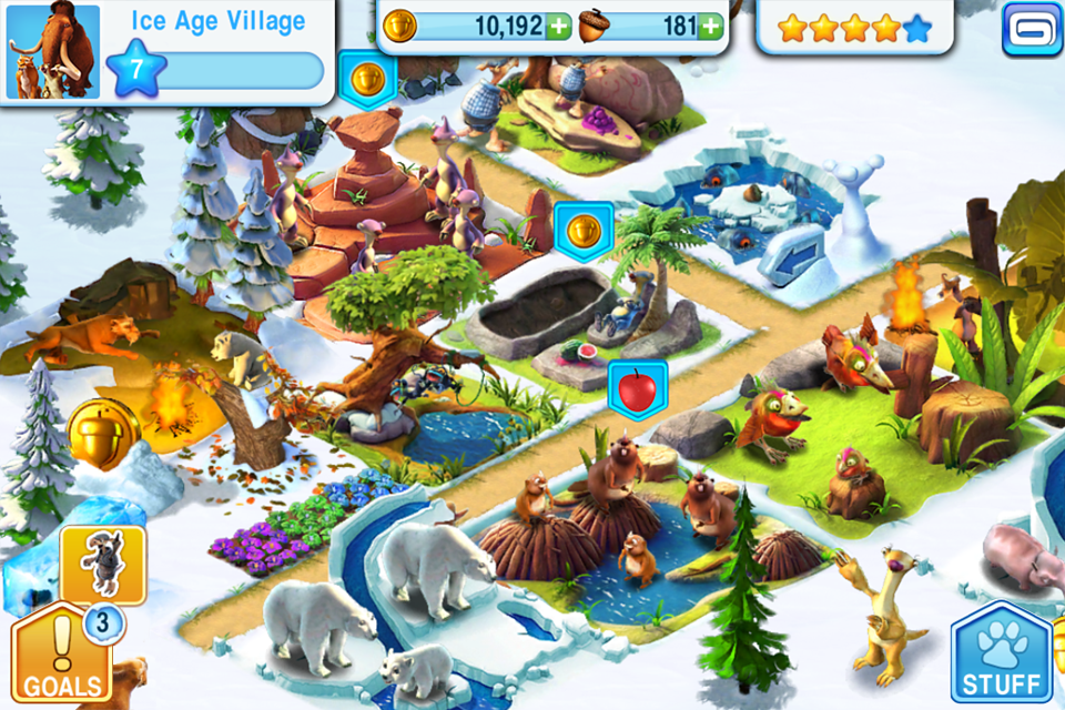 Скриншот из игры Ice Age Village - 1