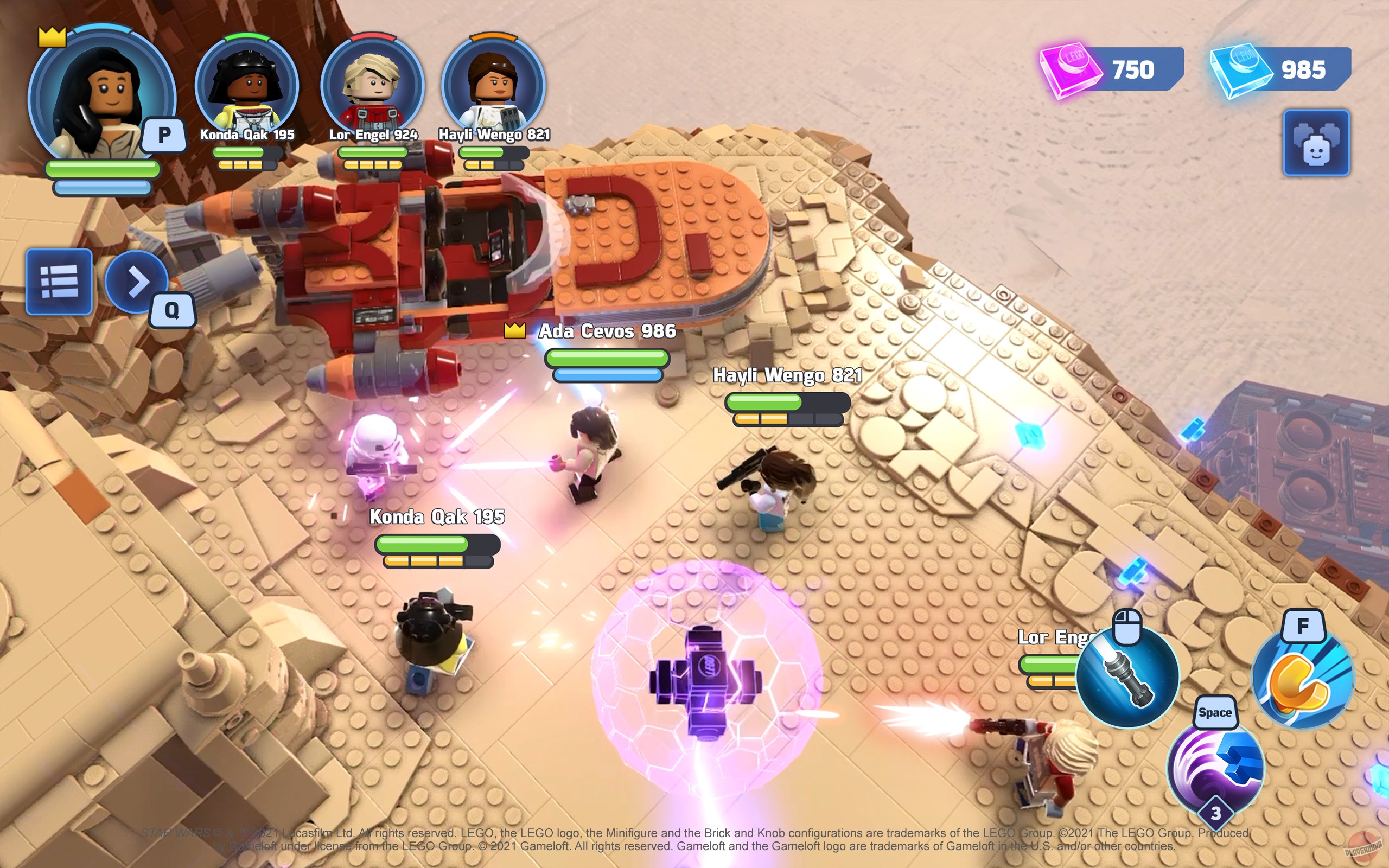 Скриншот из игры LEGO Star Wars: Castaways - 5