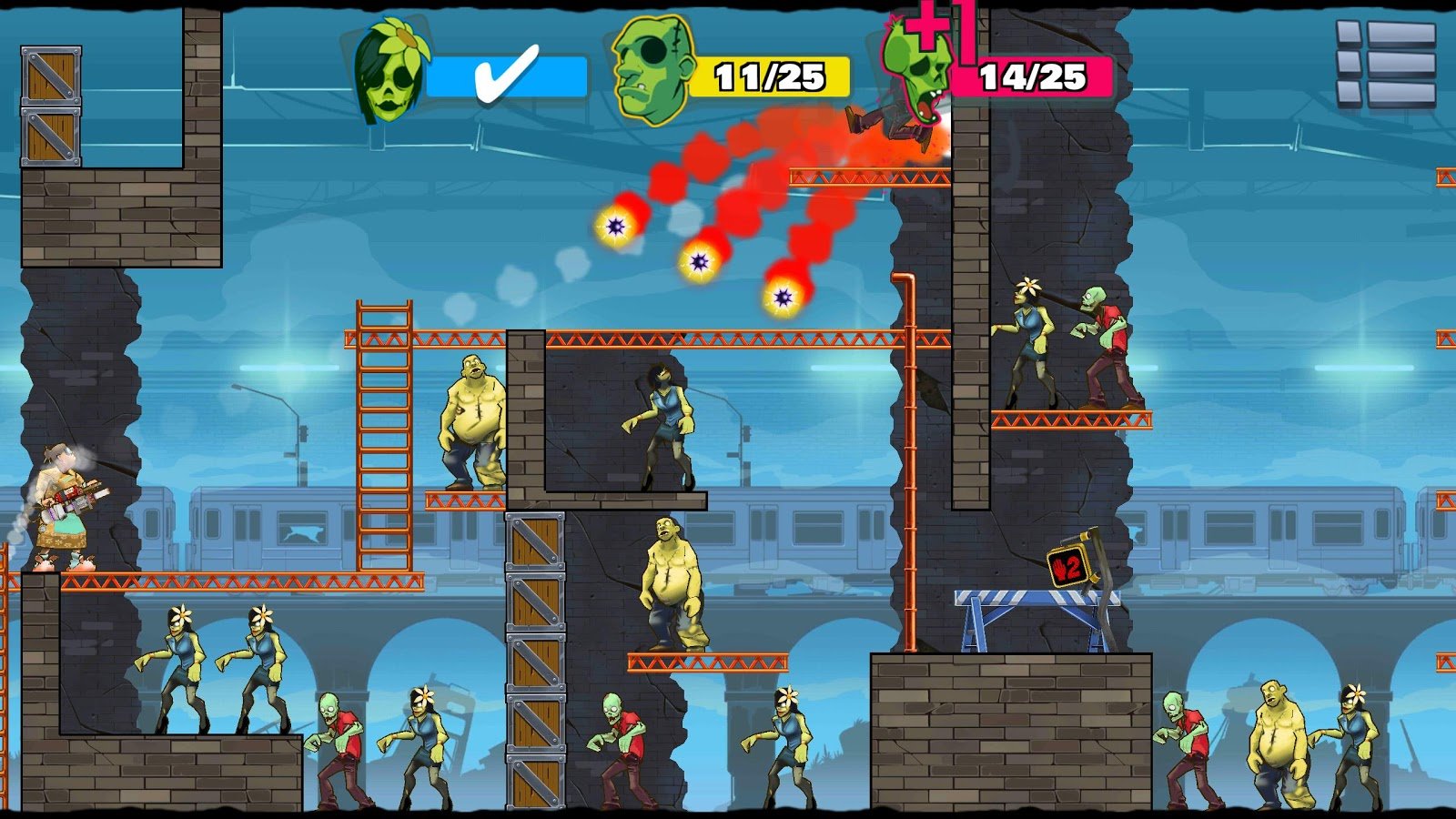 Скриншот из игры Stupid Zombies 3 - 2