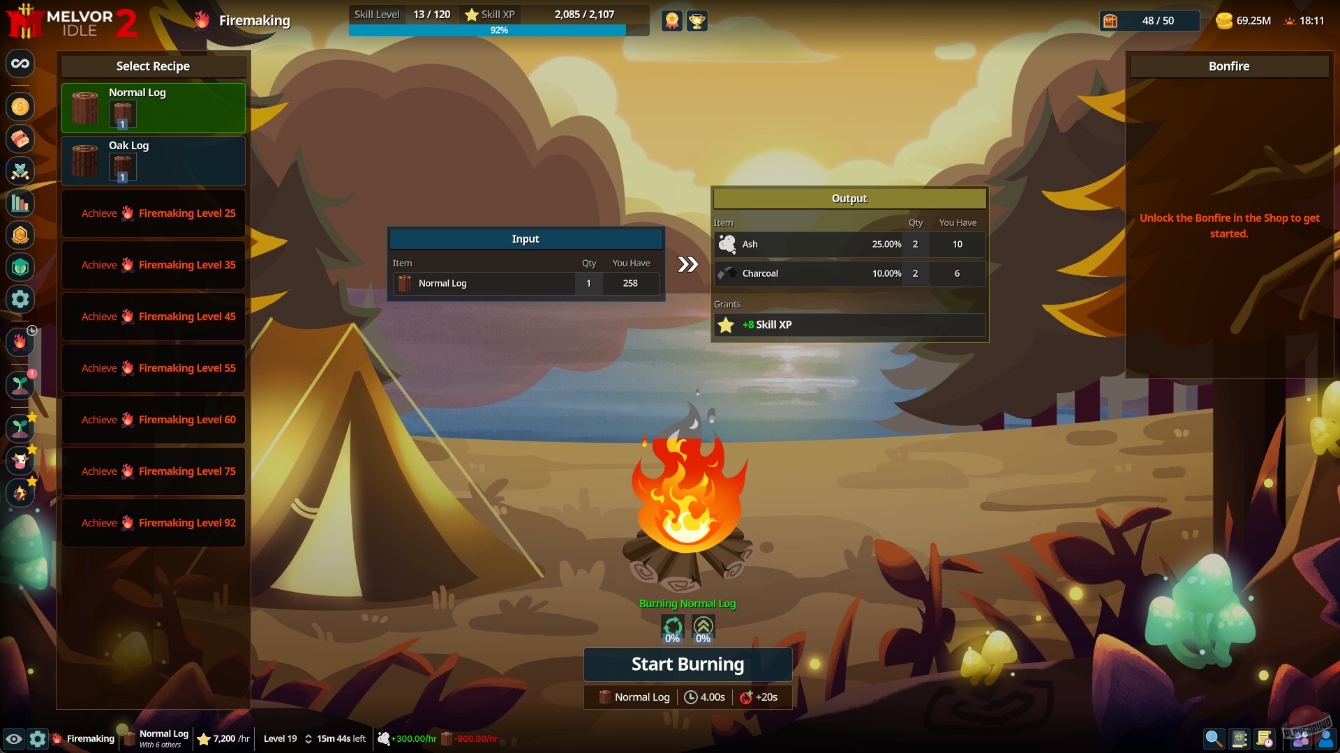 Скриншот из игры Melvor Idle 2 - 4