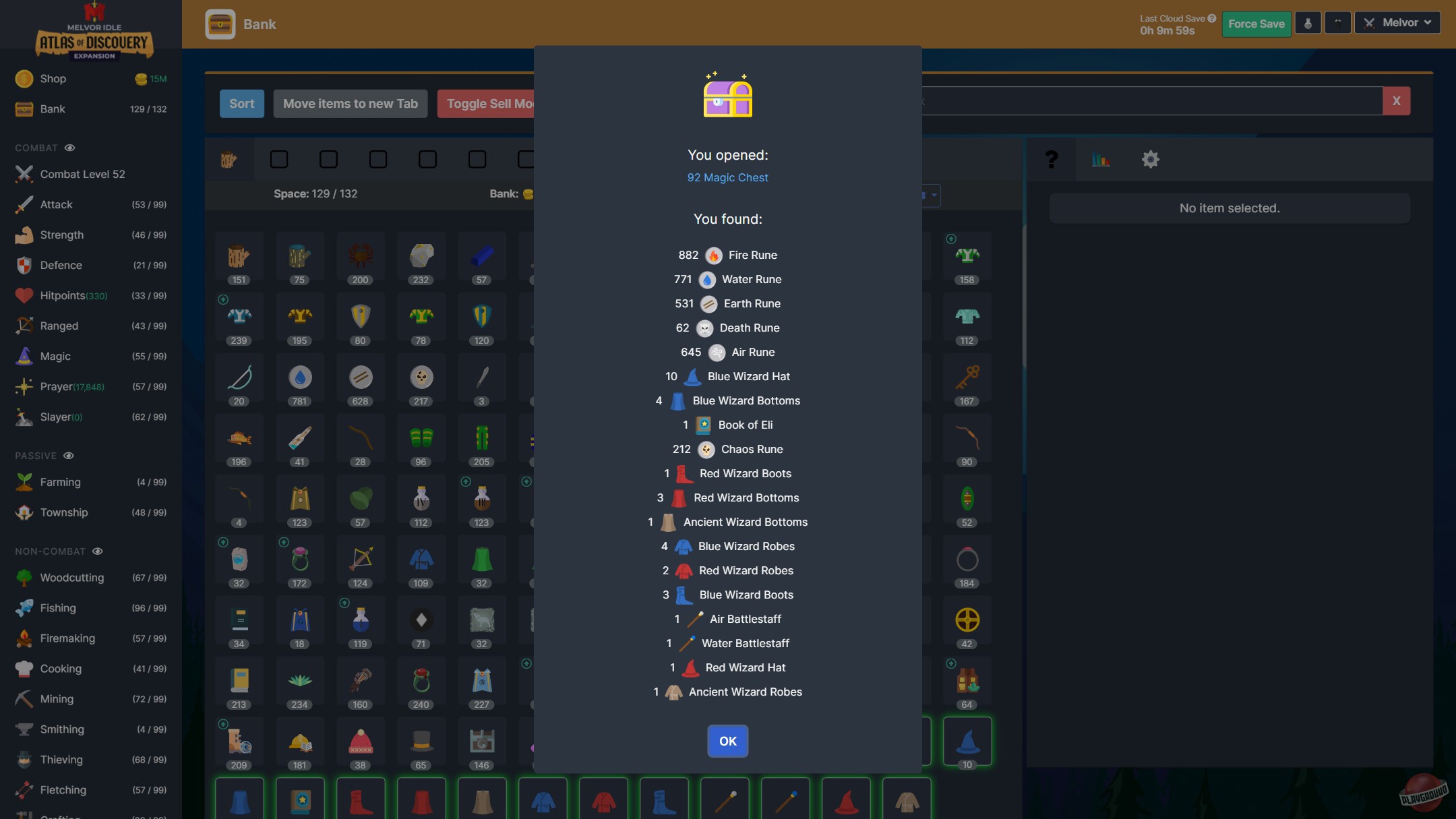 Скриншот из игры Melvor Idle - 21