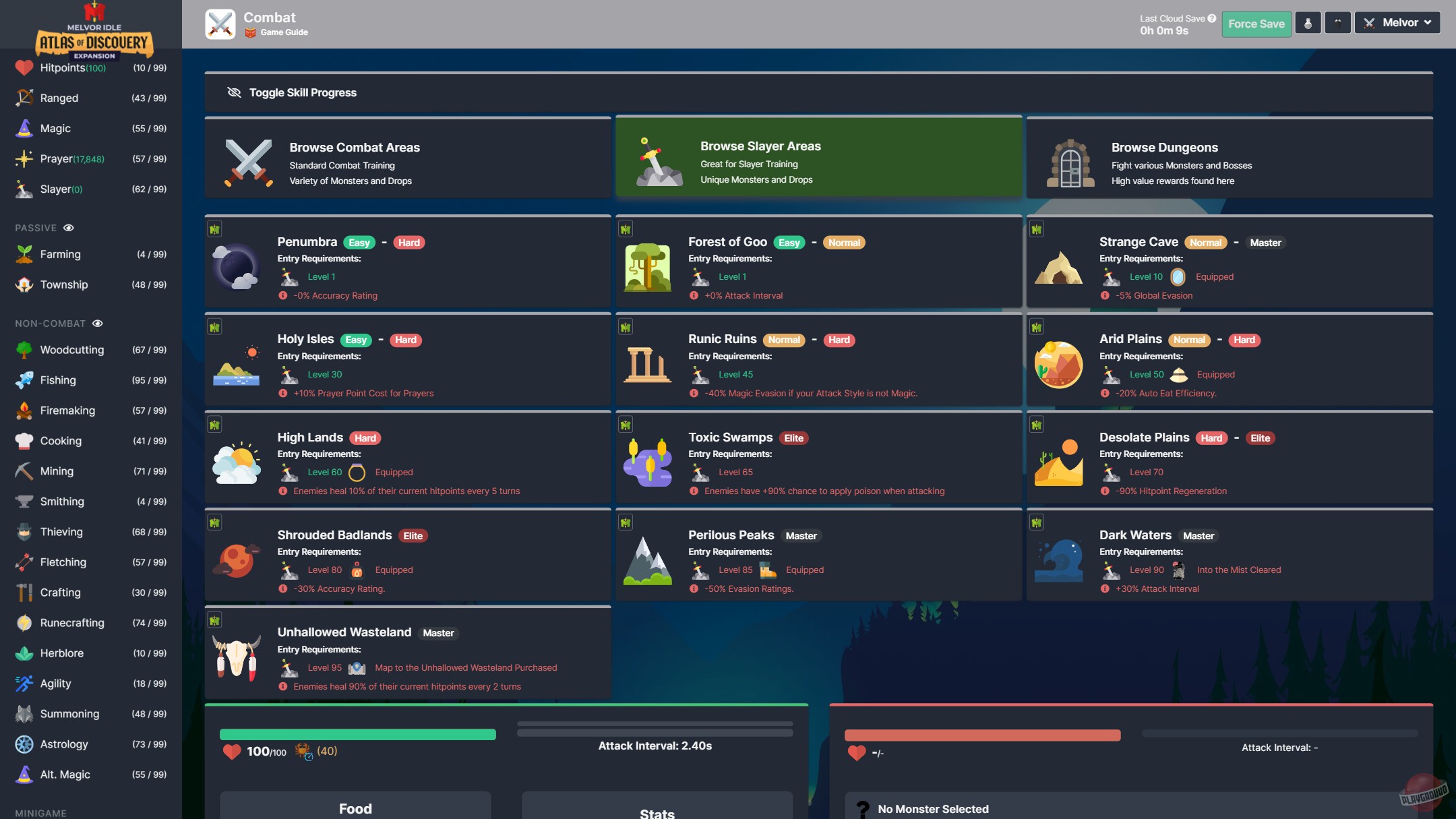 Скриншот из игры Melvor Idle - 14