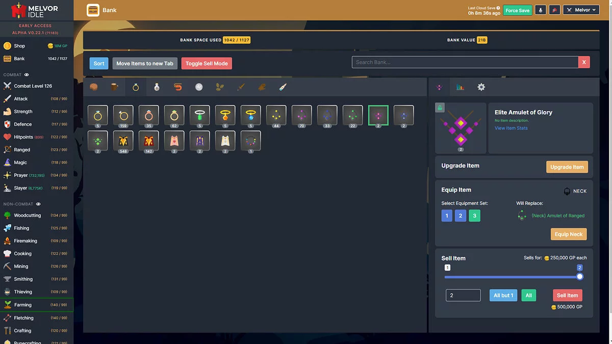 Скриншот из игры Melvor Idle - 25