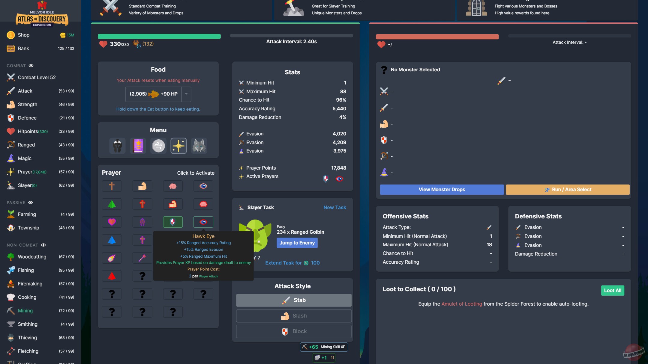 Скриншот из игры Melvor Idle - 20