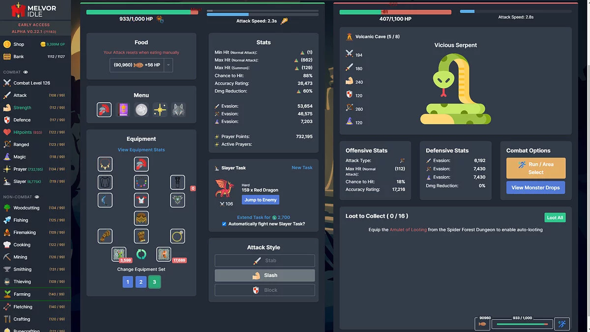 Скриншот из игры Melvor Idle - 13