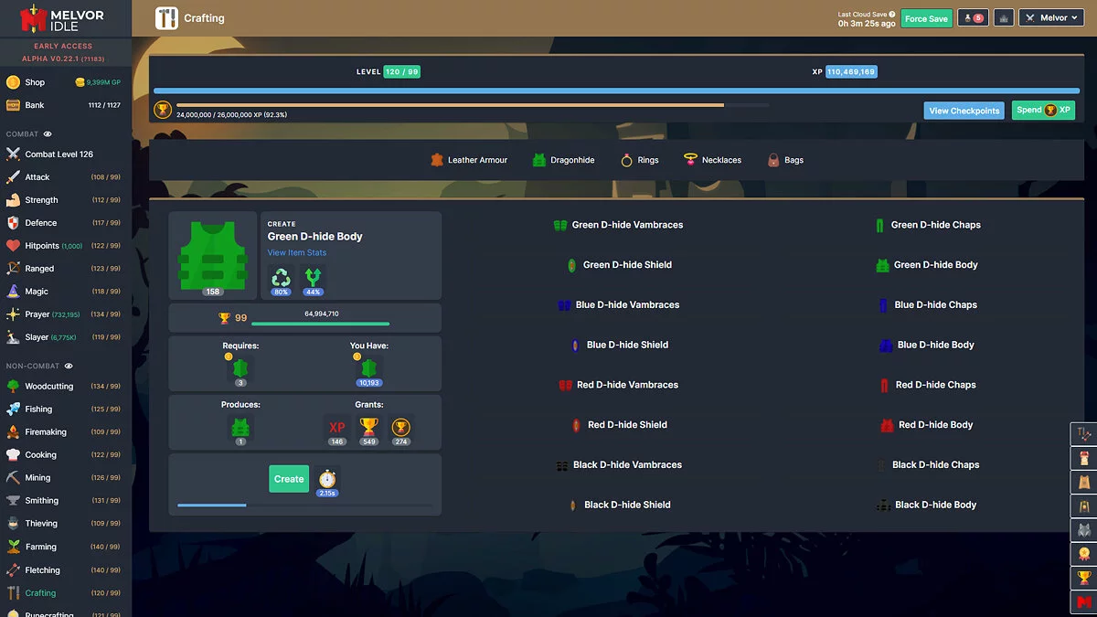 Скриншот из игры Melvor Idle - 16