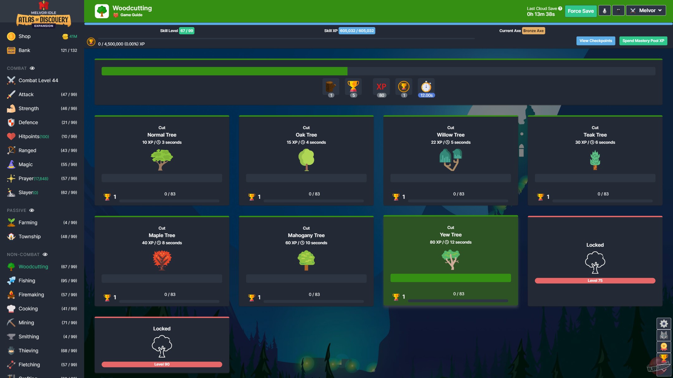 Скриншот из игры Melvor Idle - 22
