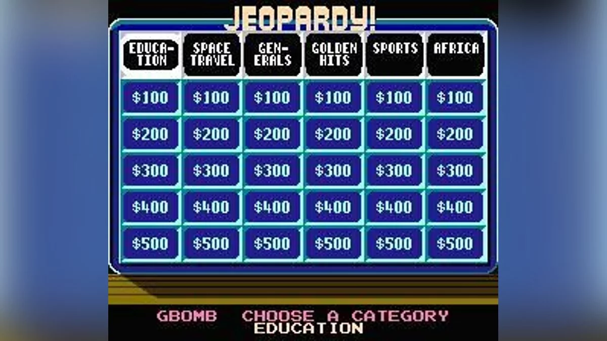 Скриншот из игры Jeopardy! 25th Anniversary Edition - 2