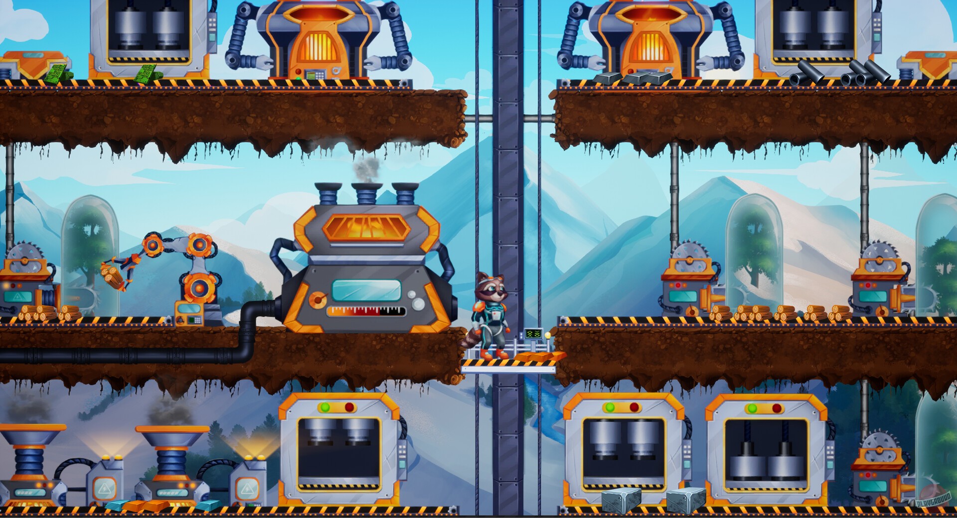 Скриншот из игры Raccoon Crafts Factory - 7