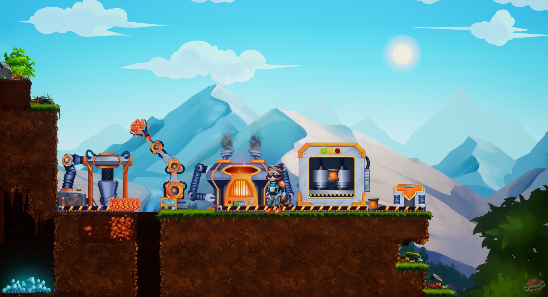 Скриншот из игры Raccoon Crafts Factory - 1