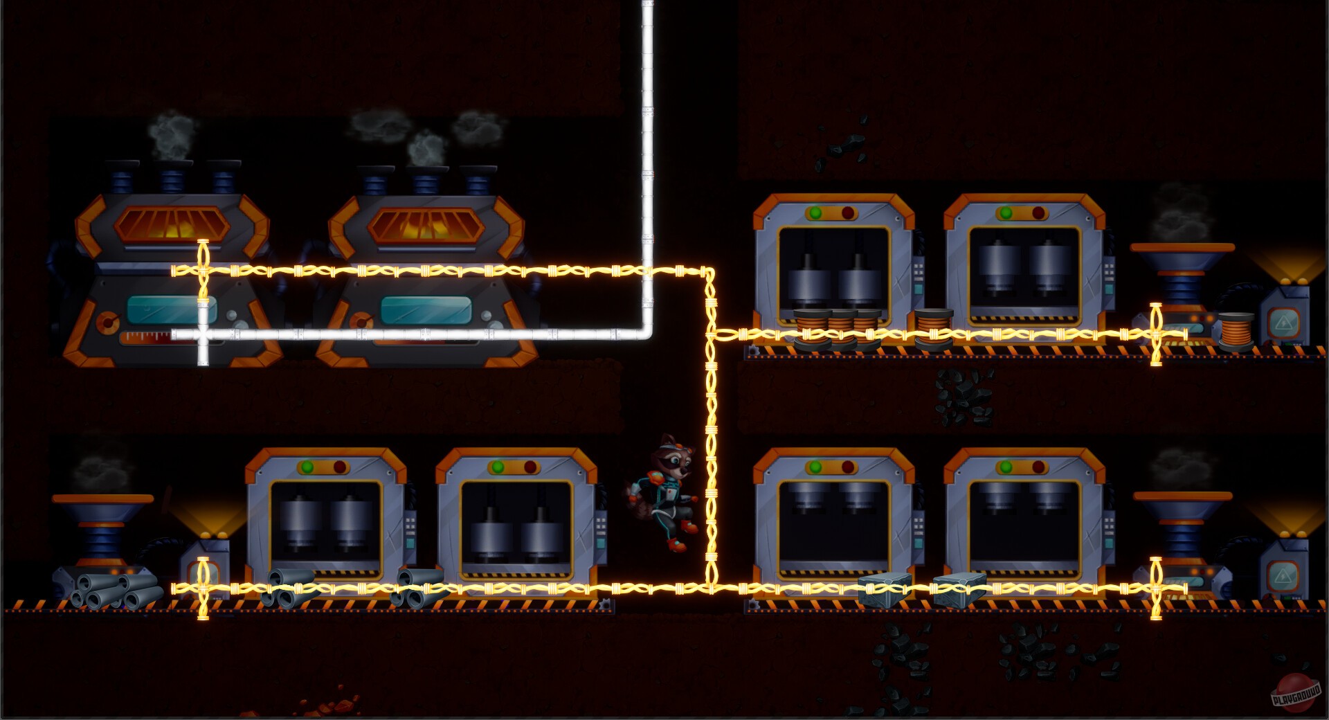 Скриншот из игры Raccoon Crafts Factory - 4