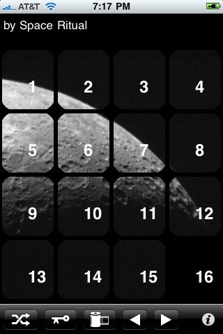 Скриншот из игры Astronomy 15 Puzzle - 3