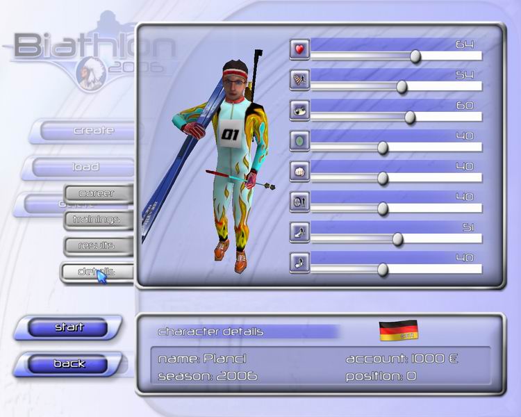 Скриншот из игры Biathlon 2006: Go for Gold - 8