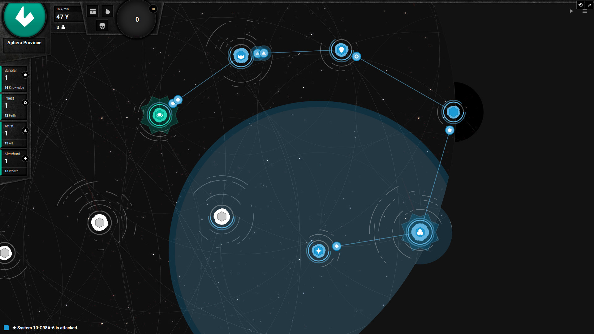 Скриншот из игры Asylamba: Influence - 1