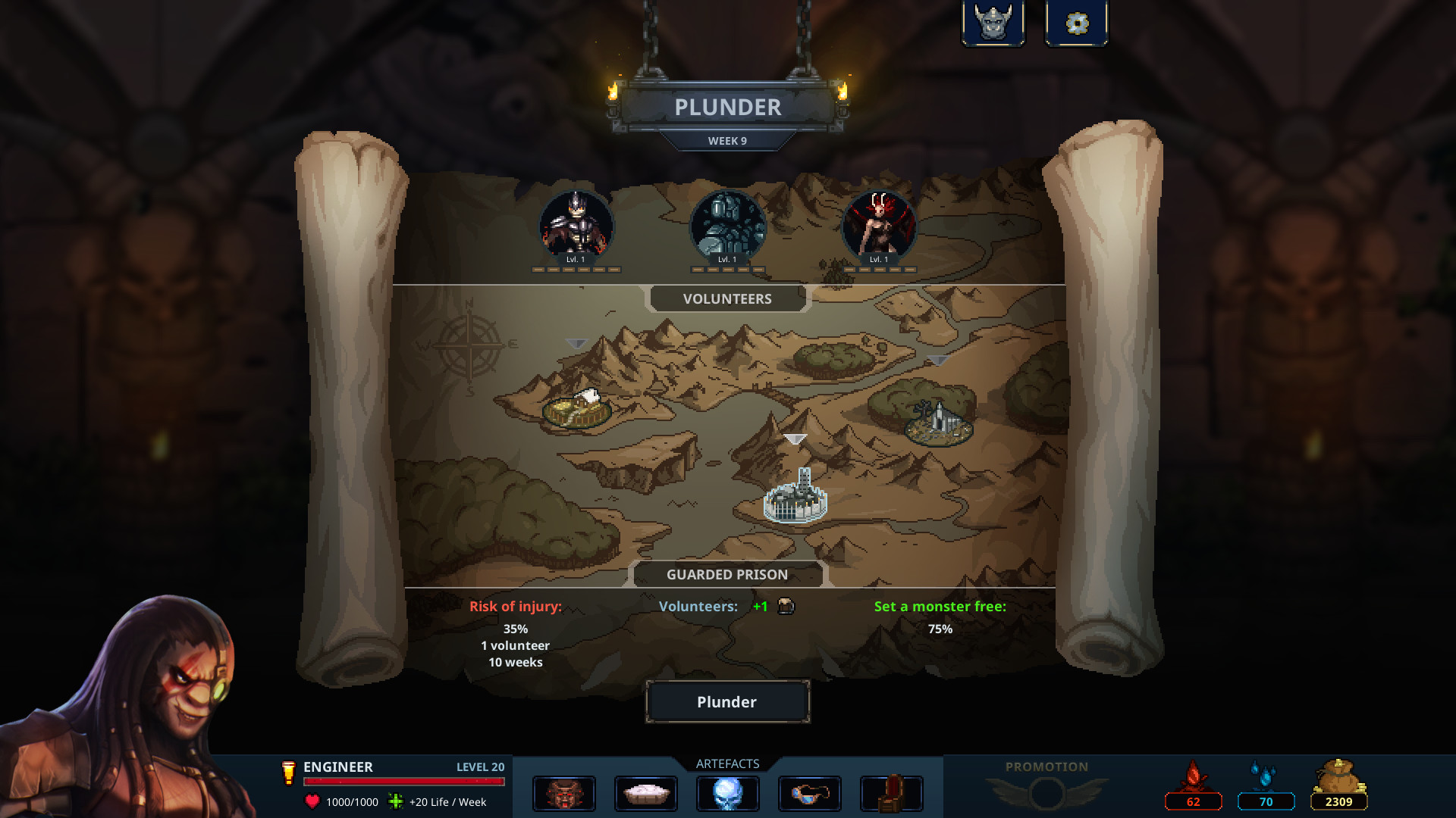 Скриншот из игры Legend of Keepers: Career of a Dungeon Manager - 1