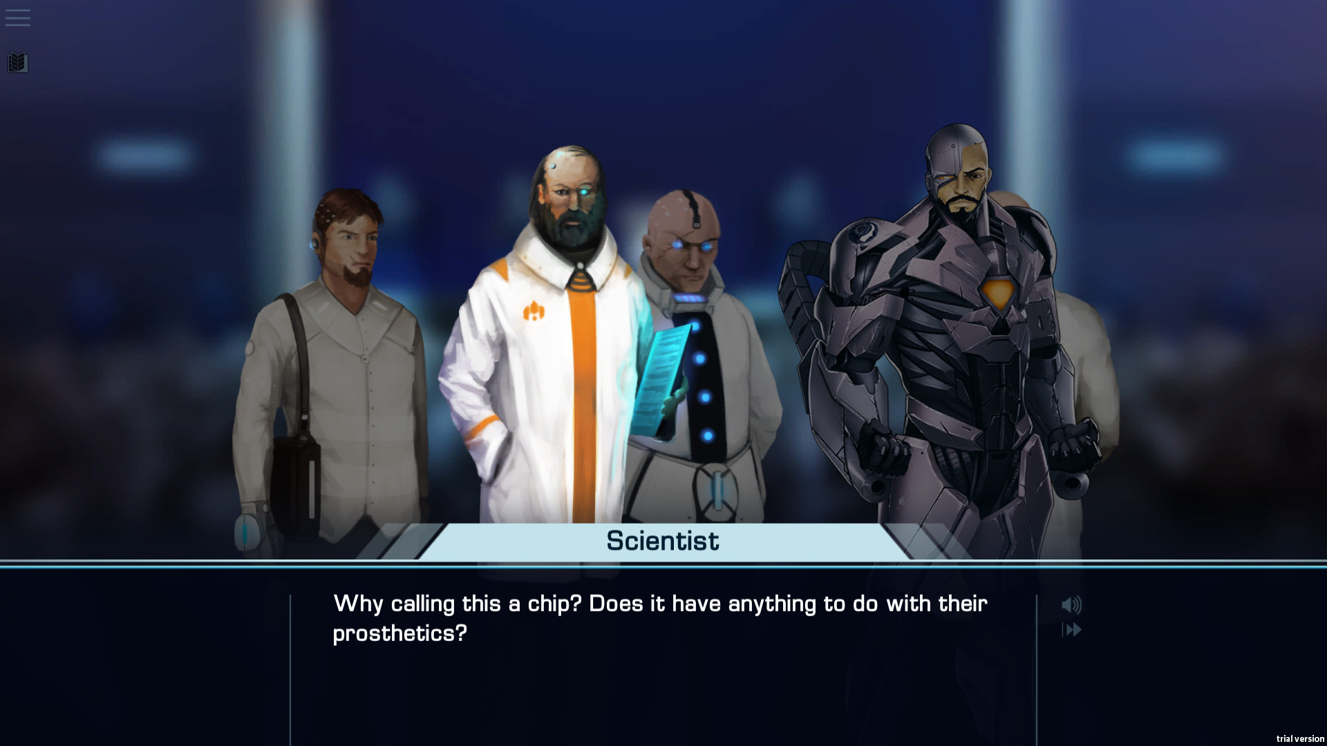 Скриншот из игры S.A.I.A.'s Awakening: A Robothorium Visual Novel - 4