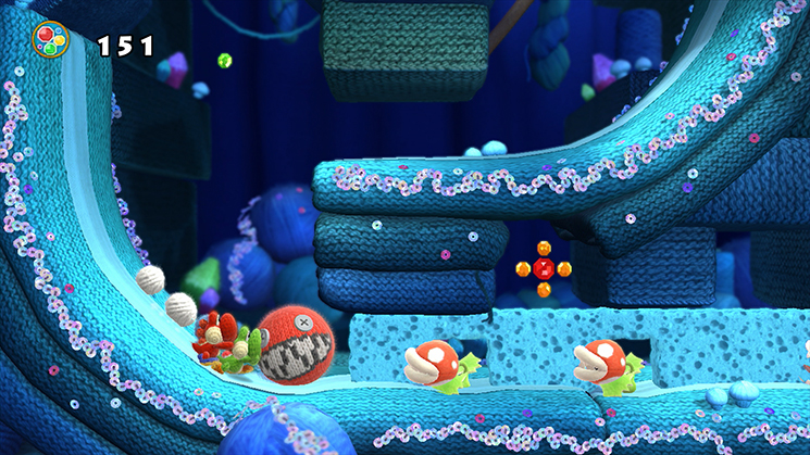 Скриншот из игры Yoshi's Woolly World - 6