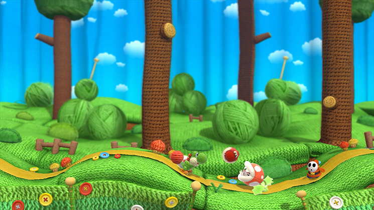 Скриншот из игры Yoshi's Woolly World - 2