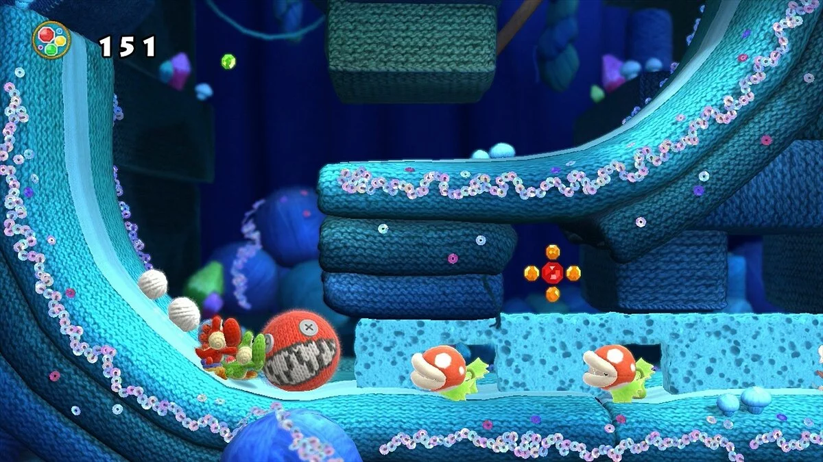 Скриншот из игры Yoshi's Woolly World - 9