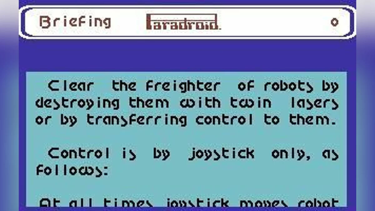 Скриншот из игры Paradroid - 9
